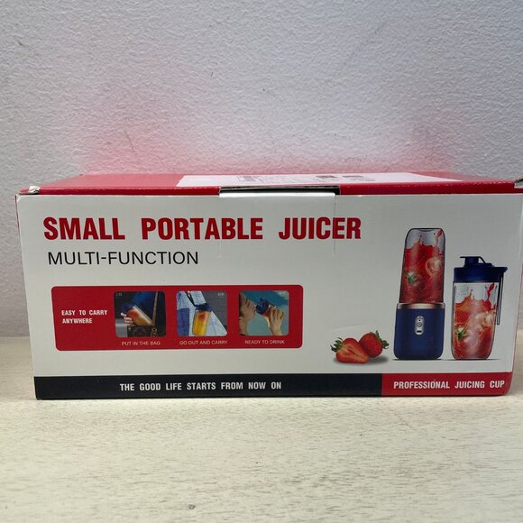 NIB - Small Portable Juicer Blender, Gray - USB-C Charging Cable - Picture 13 of 13
